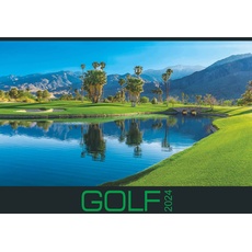 Golf 2024 - Bildkalender 48,5x34 cm im Querformat - internationaler Golfkalender - Sportkalender - Wandplaner - Wandkalender - Alpha Edition
