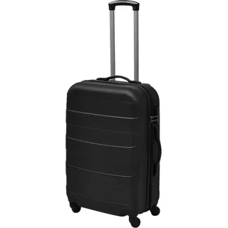 vidaXL 3-tlg. Hartschalenkoffer-Set Schwarz 45,5/55/66 cm - Schwarz