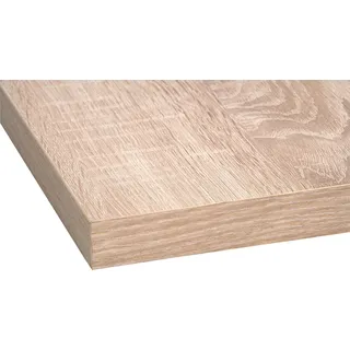 OPTIFIT Arbeitsplatte OPTIFIT "Mats", braun (eichefarben), B:50cm H:2,8cm T:60cm, Spanplatte, Tischplatten, 28 mm stark