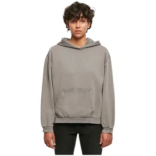 Build Your Brand Acid Washed Oversize Kapuzenpullover - Asphalt - L