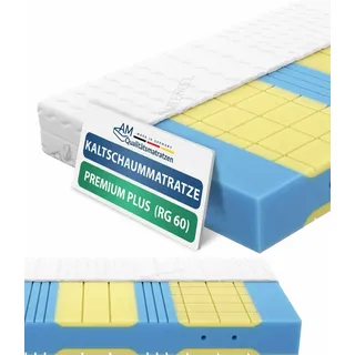 AM Qualitätsmatratzen Premium Plus 7-Zonen Kaltschaummatratze 160 x 200 cm H2