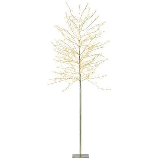 Ambia Home Dekobaum , Goldfarben , Metall , Uni , 5 mm , Baum , 180 cm , Ce , zum Stellen , Dekoration, Dekofiguren & Skulpturen, Dekoobjekte