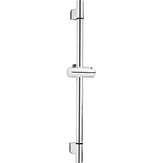 CORNAT Wandstange "Andali" – Verchromt – 60 cm Länge | Mit Drucktastenschieber – Duschstange – Brause-Stange – Duschhalterung – 60 cm – praktisch – einfache Handhabung