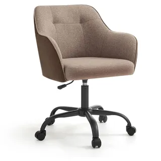 Songmics Drehstuhl Stoff Braun