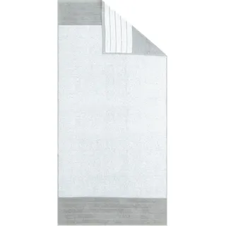 Saunatuch CARL ROSS "melange", weiß (platin, weiß), B:70cm L:200cm, Frottee, Obermaterial: 100% Baumwolle, Handtücher, Saunatuch, mit 2 Aufhängekordeln