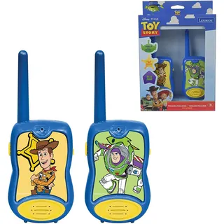Lexibook, Toy Story Woody Buzz l'Éclair Walkie-Talkies, Kommunikationsspiel für Kinder, 2 Kanäle, Gürtelclip, batteriebetrieben, Blau/Gelb, TW12TSLXB