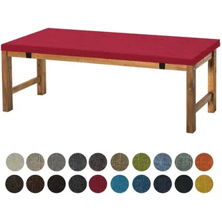 Aselbia Bankauflage Sitzkissen 120X35X5CM,Waschbare Rutschfestes Bankkissen Sitzauflage Bequeme Bankpolster für Bank, Fensterbank, Gartenmöbel, Terrasse, Drinnen,Weinrot