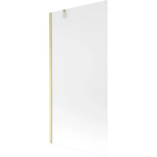 Mexen Next Badewannenabtrennung 1-flügelig 90 x 150 cm, Matt, gebürstetes Gold - 895-090-000-00-30-55 - Gold