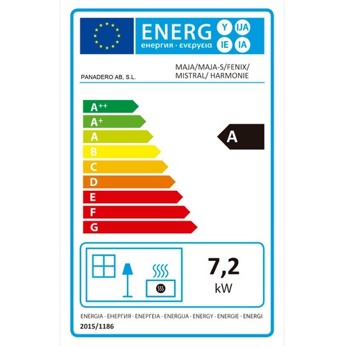 Bild von Kaminofen »Fenix«, 7,2 kW - schwarz