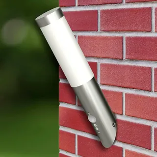 vidaXL Gartenleuchten 2 Wandlampen mit Bewegungsmelder - Silber