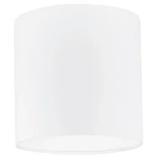 Leuchtenschirm , Weiß , Metall, Textil , zylindrisch , E27 , 18 cm , Lampen & Leuchten, Leuchtenzubehör, Lampenschirme
