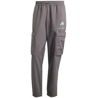 adidas Herren Mercedes - AMG Petronas Formula ONE Team Premium Woven Pant Men, Grey strata/Frozen Green, XXL