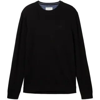 Tom Tailor 1038426 Basic Knit Pullover Black XL