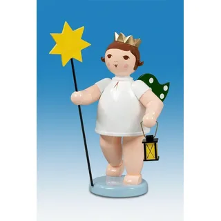 Engelmusikant Engel mit Stern und Lampe ohne Krone Höhe 22cm NEU Weihnachtsengel