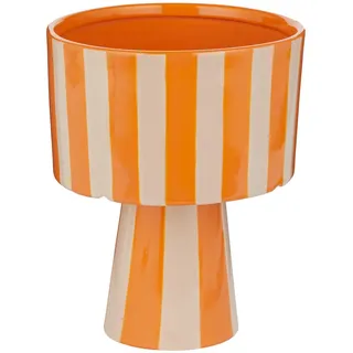 Butlers Blumentopf Lines , Orange , Keramik , 20 cm , Dekoration, Blumen & Blumentöpfe, Übertöpfe