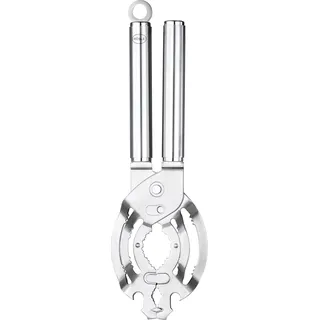 Rösle Deckelöffner, für Schraubgläser oder Flaschen, Edelstahl, Gläseröffner, Kapselheber, mit Aufhängeöse, silbern, Silberfarben