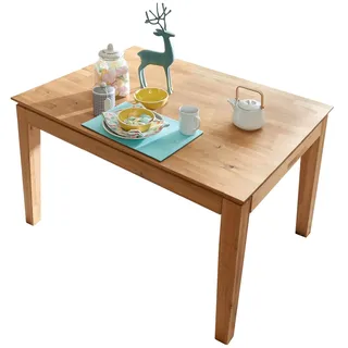 Woodroom Esstisch Paarl 120x80 cm ausziehbar auf 180 cm Massivholz Kernbuche geölt Ausziehtisch mit Butterfly-Auszug kompakter Esszimmertisch für 4–6 Personen stabil und zeitlos