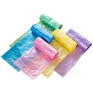 Medigy Kunststoff Trash Taschen Garbage Müllsack Müllbeutel für Badezimmer Küche Wohnzimmer 10 Liter Mülleimer Multi Farben 200 Stück/Pack