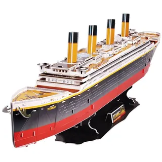 REVELL 3D Puzzle 00170 I RMS Titanic I 113 Teile I 4 Stunden Bauspaß für Jung Alt I ab 10 Jahren I Das berühmte Kreuzfahrtschiff RMS Titanic selber zusammenbauen
