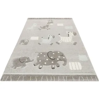 Esprit »Kids Lucky Zoo 2.0, ESP-24323« rechteckig 13 mm Höhe Kinder Zoo Motiv Kurzflor Teppich,