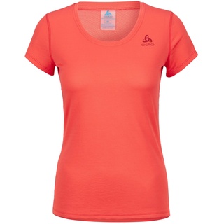 Odlo Active F-dry Light Kurzarm-baselayer - Living Coral - S