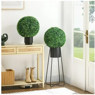 Homcom Buchsbaumkugel 2er Set, für Indoor/Outdoor