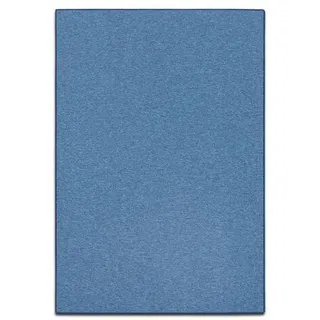 Läufer , Blau , Textil , Uni , rechteckig , 80x450 cm , pflegeleicht , Teppiche und Böden, Teppiche, Teppichläufer, Läufer