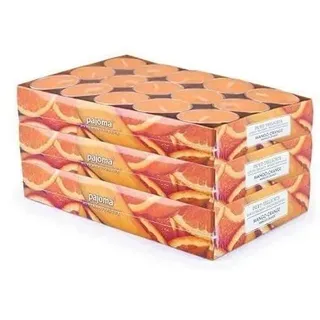 pajoma® Teelichte 3er Pack, Mango-Orange | 90 Duft-Teelichte in Aluminiumhülle, Brenndauer ca. 4 Stunden - Höhe 1,5 cm ø 3,5 cm | Premium Qualität | Deko, Gastronomie, Outdoor, Windgläser, Hochzeit