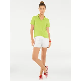 Poloshirt "Poloshirt", Damen, Gr. 46, grün (kiwi), 95% Baumwolle, 5% Elasthan, B.C. BEST CONNECTIONS BY HEINE, unifarben, Shirts Poloshirt