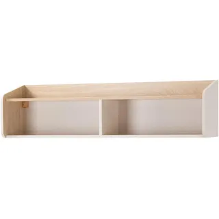 Beautysofa Wandregal Alex mit 3 Einlegeböden, Beige Sand , Holzwerkstoff , 125x32x32 cm , Wohnzimmer, Regale, Wandregale