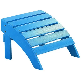 Beliani Fußhocker 43 x 50 x 34 cm blau