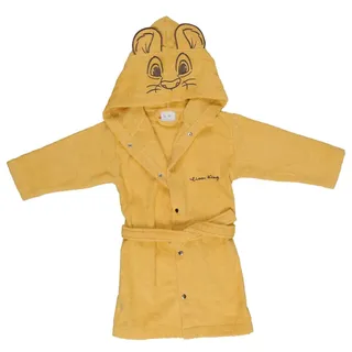Disney Kinderbademantel , Senfgelb , Textil , Gr. 80/86 , unisex , Oeko-Tex® Standard 100, Made in Turkey , atmungsaktiv , Heimtextilien, Badtextilien, Bademäntel, Bademäntel Kinder
