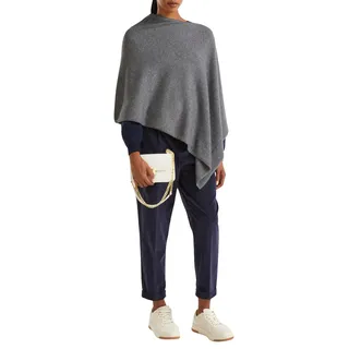 United Colors of Benetton Damen MANTELLA 1235DU01A Gestrickte Ponchos und Capes, Grigio, Einheitsgröße