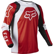 Fox Racing Herren 180 Lux Motocross Trikot Jersey, Fluoreszierendes Rot, Small