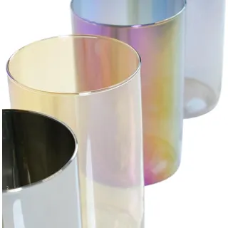 Zylinder-Vase Levi, glänzendes Glas, Ø 14 x H 20 cm