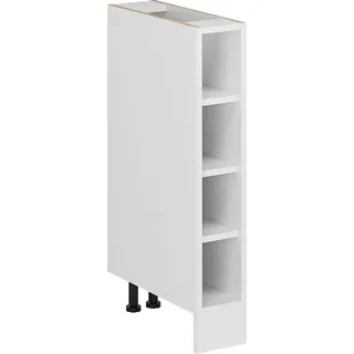 Vicco Küchenregal R-Line, 15 cm ohne Arbeitsplatte, Weiß - Weiß