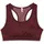 Ribbon Stripe Print Sport-BH Ruby Shimmer