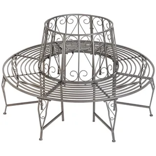 Tectake Baumbank Enyd 164 x 89 x 164 cm Anthrazit