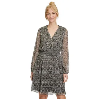 Cartoon Chiffonkleid Schwarz/Grün 44