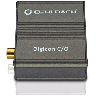 Oehlbach Digicon C/O - Digitaler coaxial-Optical Audio-Wandler (Wandlung von Coaxial auf Optischen Audio-Signalen) - metallic braun