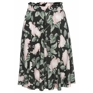 Buffalo Sommerrock Damen Blumenprint Rosa/Schwarz 34