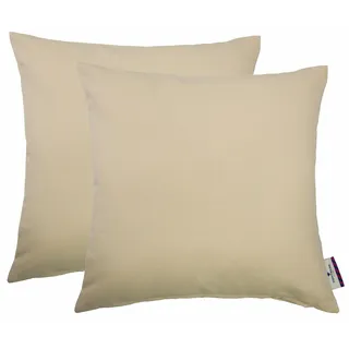 TOM TAILOR HOME "Dove" unifarben, Kissenhüllen ohne Füllung, 2er Pack