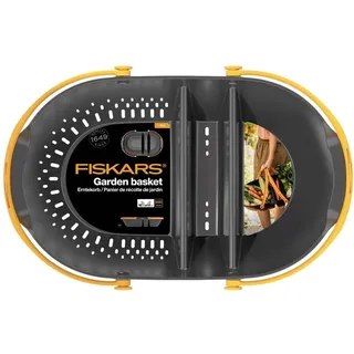 Fiskars Erntekorb Plus Kunststoff 13 x 13 x 13 cm schwarz-orange