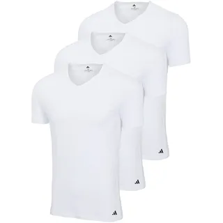 adidas T-Shirt V-Neck weiß M