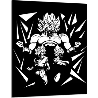 Herdabdeckplatte 40x52 Glaskeramikkochfeld Abdeckung Spritzschutz Glasplatte Deko Schneidebrett, Anime Schwarz