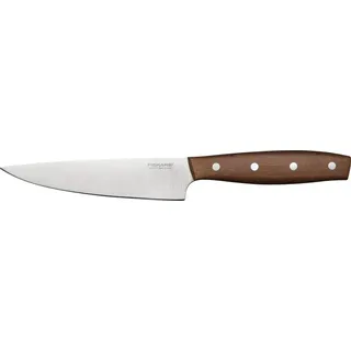 Fiskars Folken Kochmesser, Klein, Klingenlänge 12 cm, Klinge aus deutschem Edelstahl, Griff aus FSC-zertifiziertem Ahornholz, 1075693