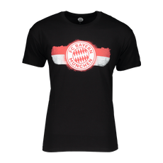 FC Bayern München FCB Flagge T-Shirt Schwarz