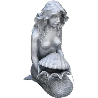 HEISSNER Teichfigur "Meerjungfrau mit Muschel", 30x20x46cm