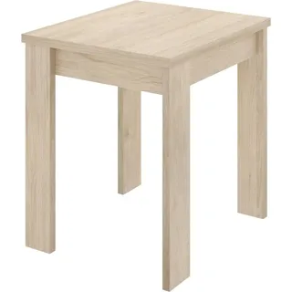 Ausziehbarer-Tisch Dbli, ausziehbare Konsole mit mehreren Positionen, klappbarer Zusatzkonsolentisch, 79/134 x 67 x 79 cm, Eiche - Braun