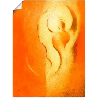 Artland Poster »Engel der Freude« Religion 1 Stk. tlg. als Alubild, Leinwandbild, Wandaufkleber oder Poster in versch. Größen, orange